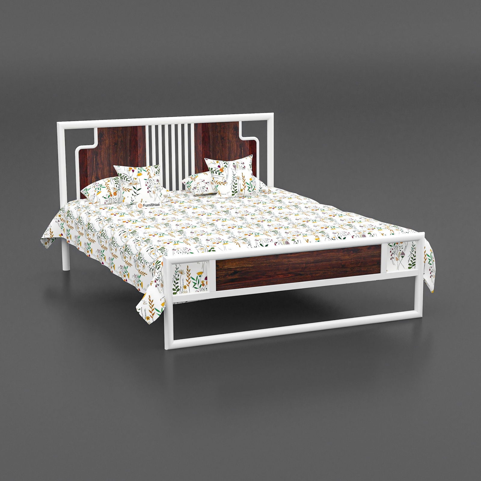 MetalCraft Beautiful Modern Design Iron Bed - Furnishiaa -  -